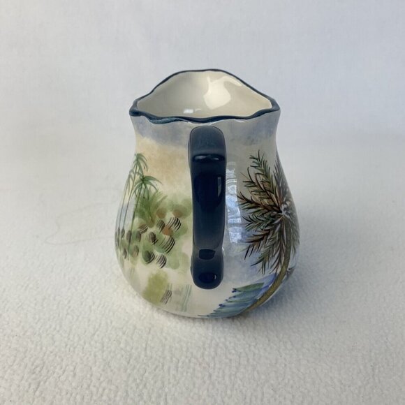 Sakura Creamer Paul Brent Hand Painted Coastal Plantation Home Discontinued - Picture 3 of 8